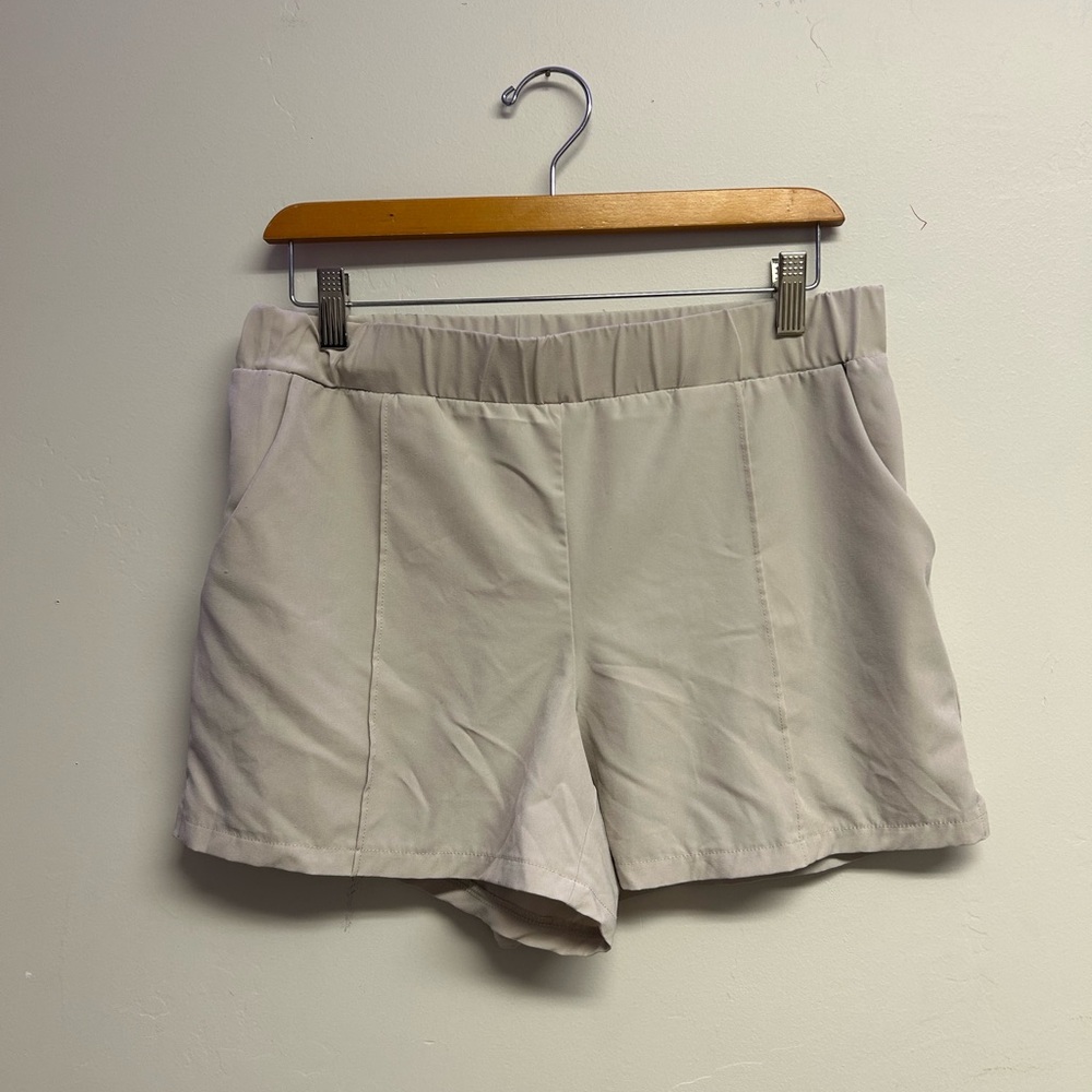 RBX Women's High Waist Cream Shorts